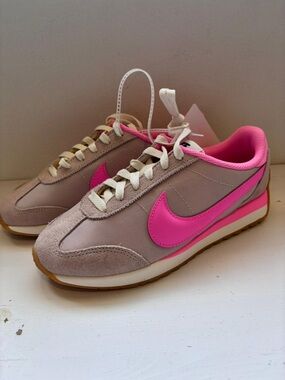 Nike Women's Retro Runner Sneakers in Pink and Beige